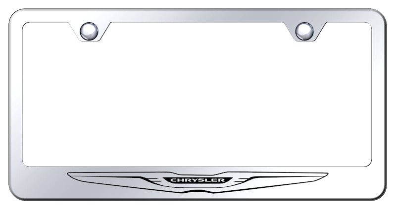 Chrysler (Logo Only) Stainless Steel Frame - Etched Mirrored