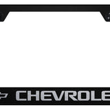 Chevrolet Stainless Steel Frame - Laser Etched Black