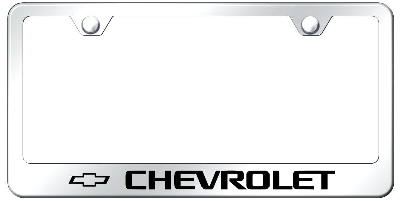 Chevrolet Stainless Steel Frame - Laser Etched Mirrored