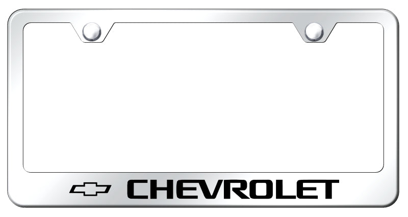 Chevrolet Stainless Steel Frame - Laser Etched Mirrored