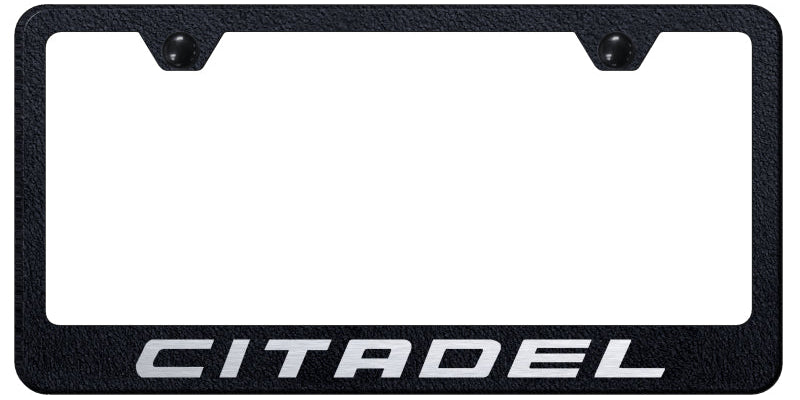 Citadel Stainless Steel Frame - Laser Etched Rugged Black