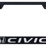 Civic Stainless Steel Frame - Laser Etched Rugged Black