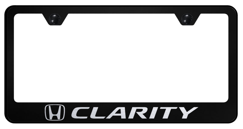 Clarity Stainless Steel Frame - Laser Etched Black