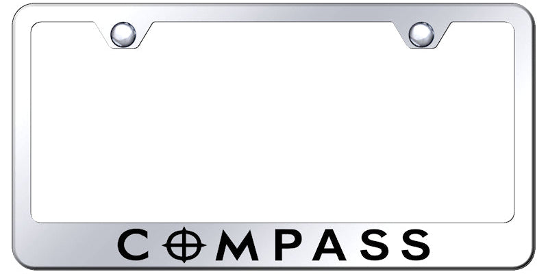 Compass Stainless Steel Frame - Laser Etched Mirrored