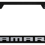 Camaro Stainless Steel Frame - Laser Etched Black