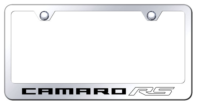 Camaro RS Stainless Steel Frame - Laser Etched Mirrored