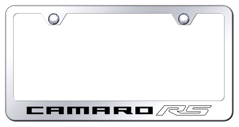 Camaro RS Stainless Steel Frame - Laser Etched Mirrored