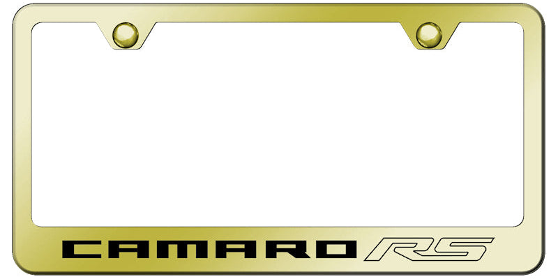 Camaro RS Stainless Steel Frame - Laser Etched Gold