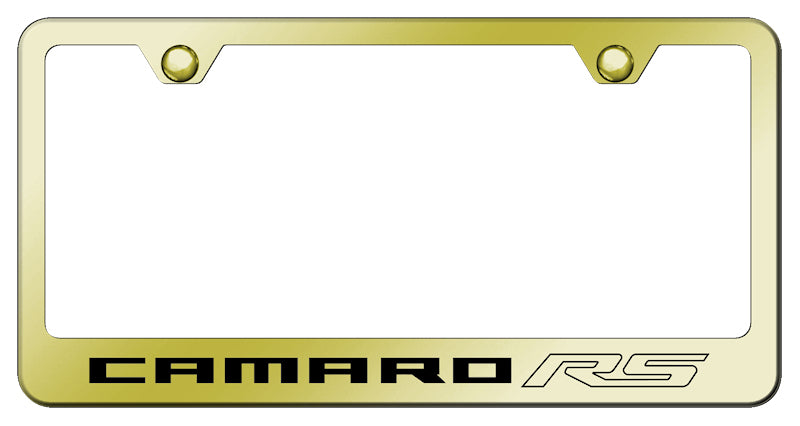 Camaro RS Stainless Steel Frame - Laser Etched Gold