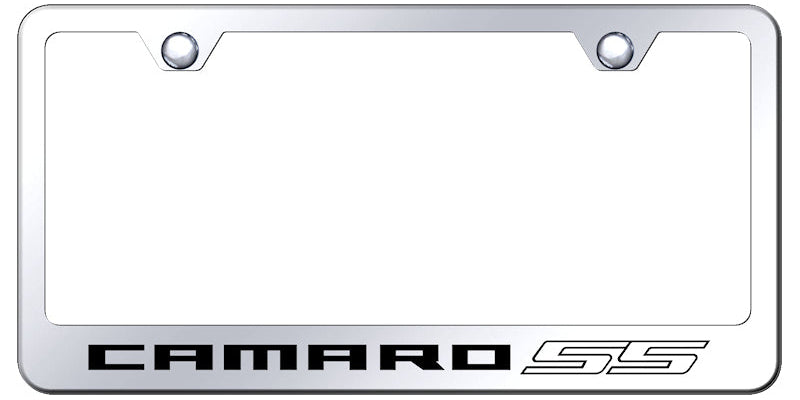 Camaro SS Stainless Steel Frame - Laser Etched Mirrored