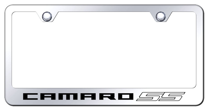 Camaro SS Stainless Steel Frame - Laser Etched Mirrored