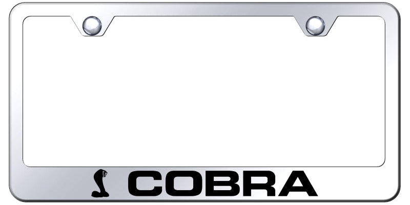 Cobra Stainless Steel Frame - Laser Etched Mirrored