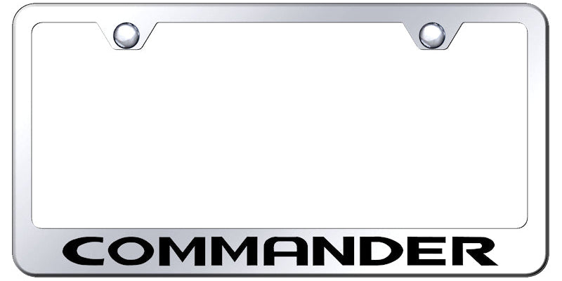 Commander Stainless Steel Frame - Laser Etched Mirrored