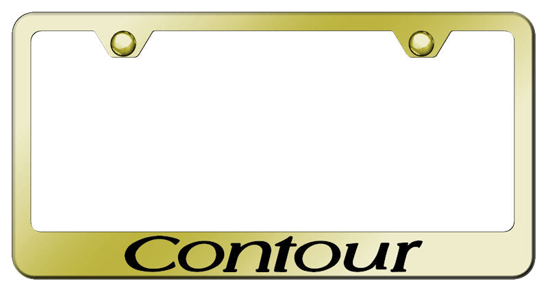 Contour Stainless Steel Frame - Laser Etched Gold