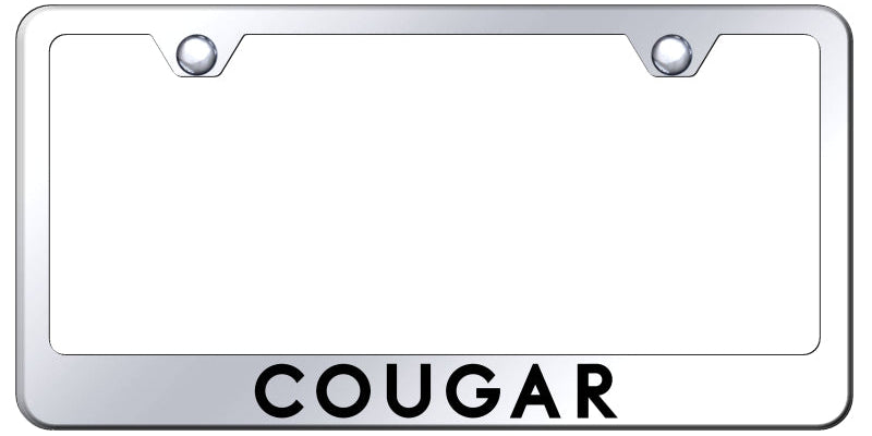 Cougar Stainless Steel Frame - Laser Etched Mirrored