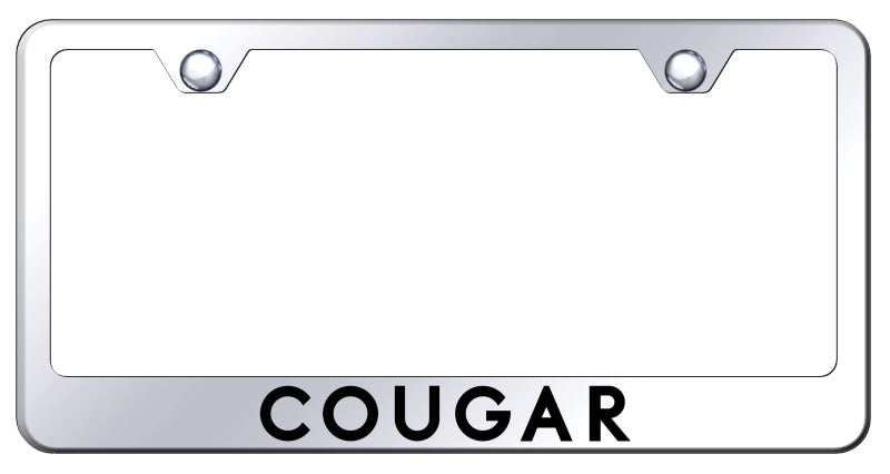 Cougar Stainless Steel Frame - Laser Etched Mirrored