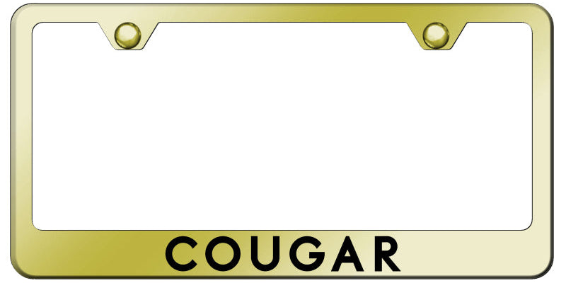 Cougar Stainless Steel Frame - Laser Etched Gold