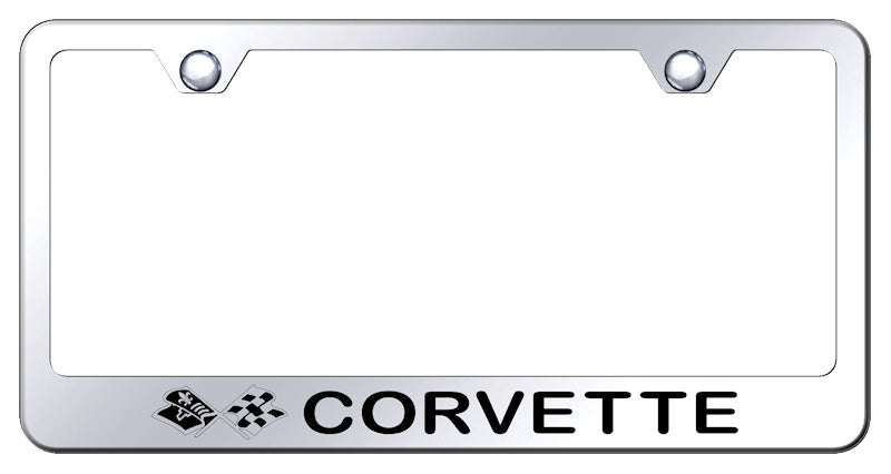 Corvette C3 Stainless Steel Frame - Laser Etched Mirrored