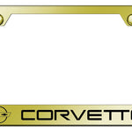 Corvette C4 Stainless Steel Frame - Laser Etched Gold