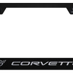 Corvette C5 Stainless Steel Frame - Laser Etched Black