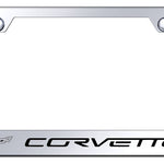 Corvette C6 Stainless Steel Frame - Laser Etched Mirrored