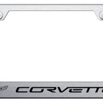 Corvette C6 Stainless Steel Frame - Laser Etched Brushed