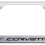 Corvette C6 Stainless Steel Frame - Laser Etched Brushed