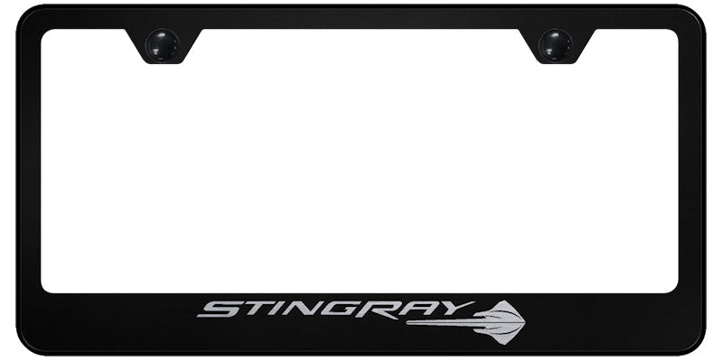 Corvette C7 Stingray Stainless Steel Frame - Etched Black