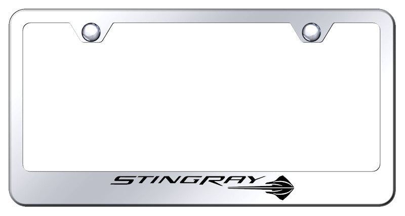 Corvette C7 Stingray Stainless Steel Frame - Etched Mirrored