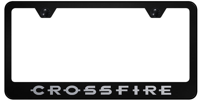 Crossfire Stainless Steel Frame - Laser Etched Black