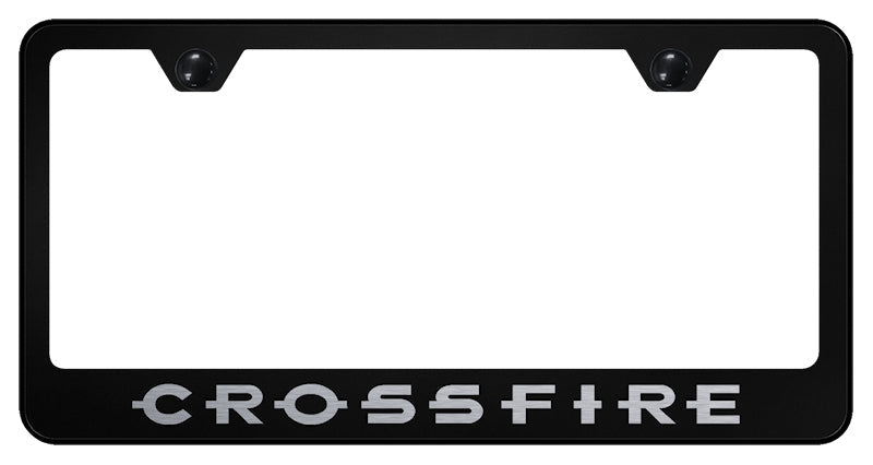 Crossfire Stainless Steel Frame - Laser Etched Black