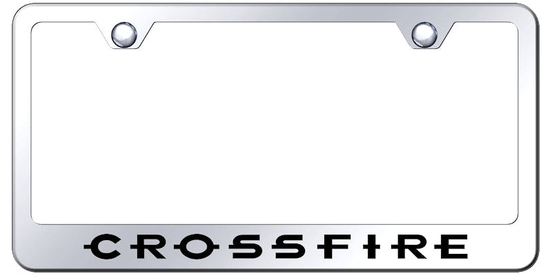 Crossfire Stainless Steel Frame - Laser Etched Mirrored