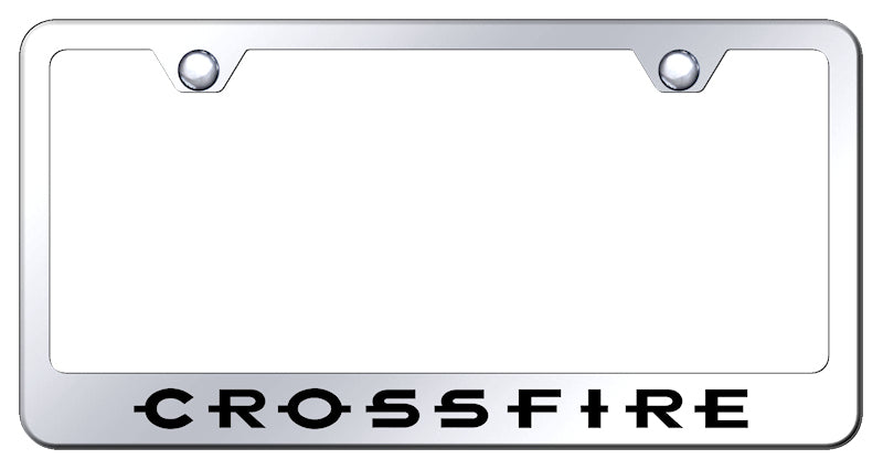 Crossfire Stainless Steel Frame - Laser Etched Mirrored