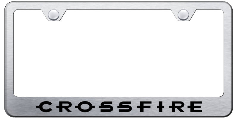 Crossfire Stainless Steel Frame - Laser Etched Brushed