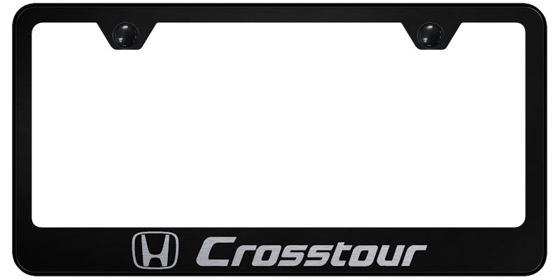 Crosstour Stainless Steel Frame - Laser Etched Black