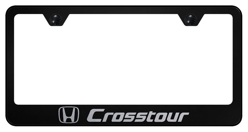 Crosstour Stainless Steel Frame - Laser Etched Black