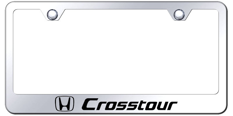 Crosstour Stainless Steel Frame - Laser Etched Mirrored