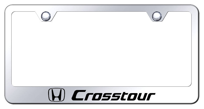 Crosstour Stainless Steel Frame - Laser Etched Mirrored