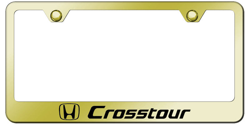 Crosstour Stainless Steel Frame - Laser Etched Gold