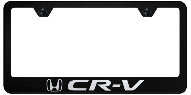 CR-V Stainless Steel Frame - Laser Etched Black