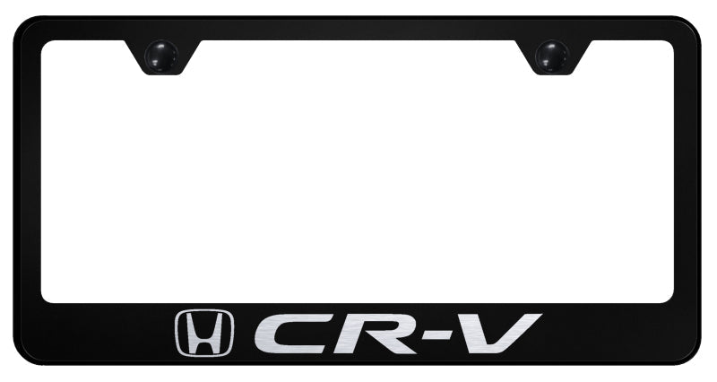 CR-V Stainless Steel Frame - Laser Etched Black