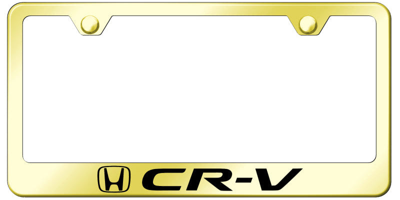 CR-V Stainless Steel Frame - Laser Etched Gold