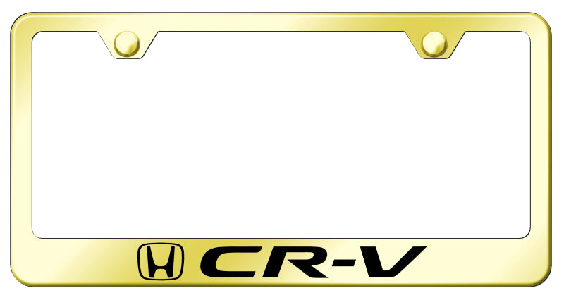 CR-V Stainless Steel Frame - Laser Etched Gold