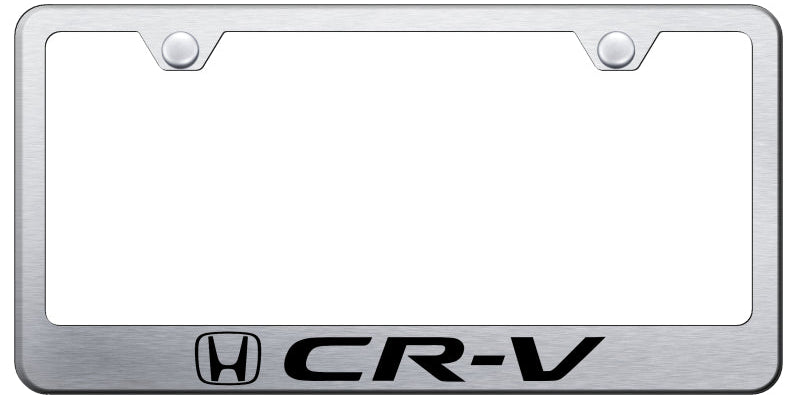 CR-V Stainless Steel Frame - Laser Etched Brushed