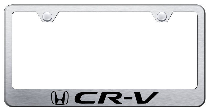 CR-V Stainless Steel Frame - Laser Etched Brushed