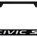 Civic SI Stainless Steel Frame - Laser Etched Black