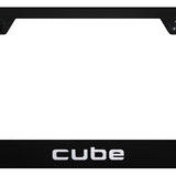 Cube Stainless Steel Frame - Laser Etched Black