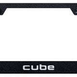 Cube Stainless Steel Frame - Laser Etched Rugged Black