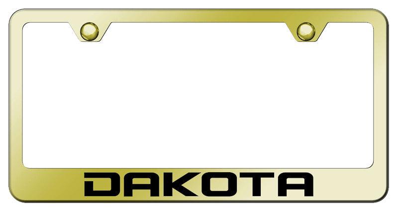 Dakota Stainless Steel Frame - Laser Etched Gold