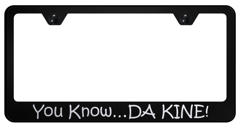 DA KINE Stainless Steel Frame - Laser Etched Black